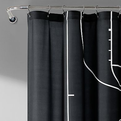 Lush Decor Basketball Game Shower Curtain