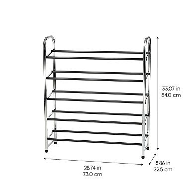 Iris Freestanding Metal Shoe Rack