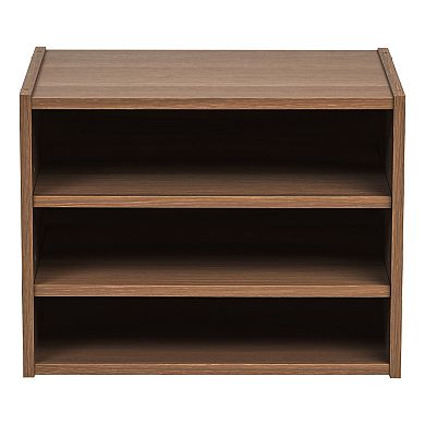 Iris TACHI Modular Wood Stacking Storage Box with Shelf