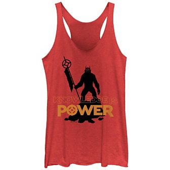 Juniors' Kingdom Of The Planet Of The Apes Knowledge Is Power Racerback Tank Top