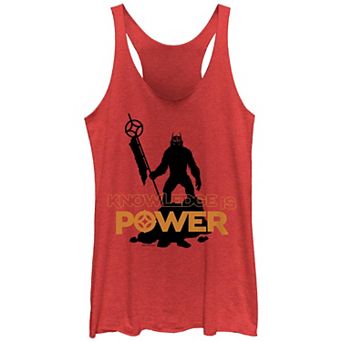 Juniors' Kingdom Of The Planet Of The Apes Knowledge Is Power Racerback Tank Top
