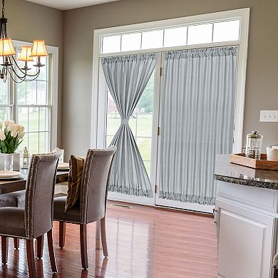 Elegant Blackout Curtains Rod Sliding Door Drapes