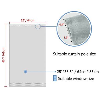 Elegant Blackout Curtain Rod Sliding Door Drape