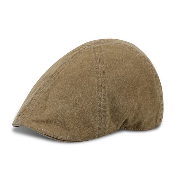 Men's Wembley Oil Cloth Dome Top Ivy Cap - Brown