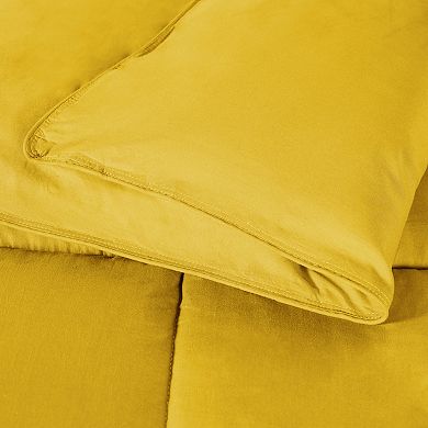 SUPERIOR Solid Reversible Down Alternative Comforter