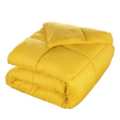 SUPERIOR Solid Reversible Down Alternative Comforter