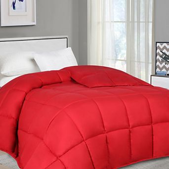 SUPERIOR Solid Reversible Down Alternative Comforter