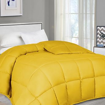 SUPERIOR Solid Reversible Down Alternative Comforter