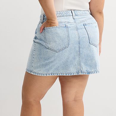 Juniors' Plus Size SO® Mid-Rise Mini Skirt