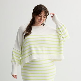 Juniors' Plus Size SO® Slouchy Cropped Sweater