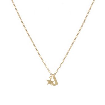 Girls Limited Too Initial Necklace