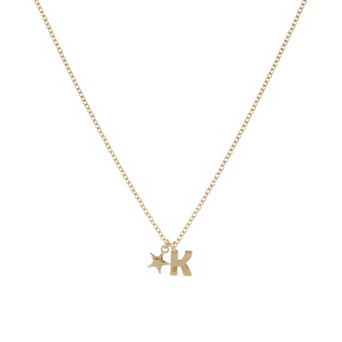 Girls Limited Too Initial Necklace