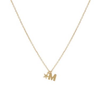 Girls Limited Too Initial Necklace