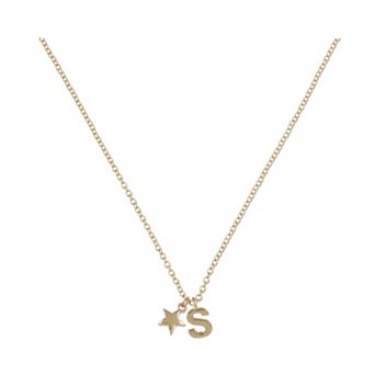 Girls Limited Too Initial Necklace
