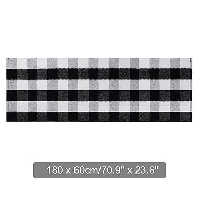 Cotton Classic Pattern High Density Woven Floor Mats , 71" X 24"