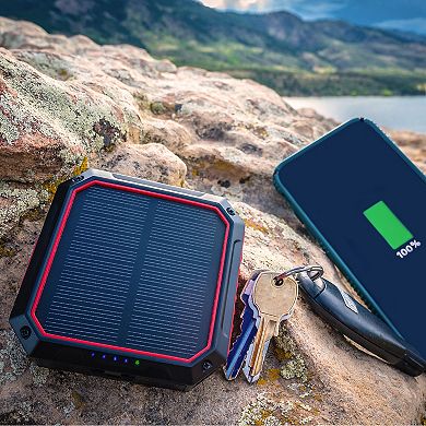 WeatherX Solar Power Bank and Light with Wireless Charger