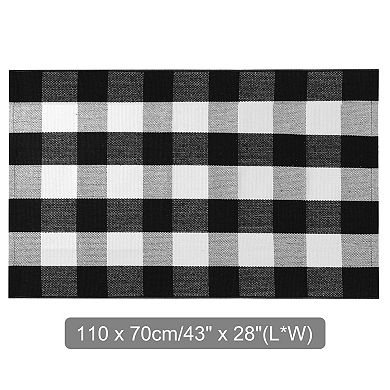 Cotton Classic Pattern High Density Woven Floor Mats , 43" X 28"