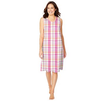 Dreams & Co. Plus Size Short Sleeveless Sleepshirt