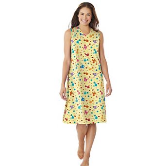 Dreams & Co. Plus Size Short Sleeveless Sleepshirt