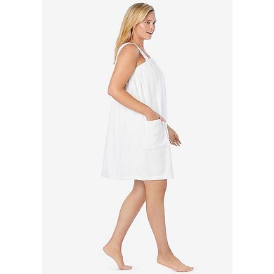 Dreams & Co. Plus Size Terry Towel Wrap