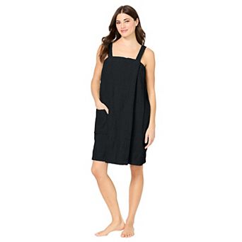 Dreams & Co. Plus Size Terry Towel Wrap