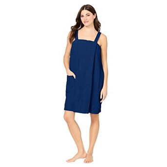Dreams & Co. Plus Size Terry Towel Wrap