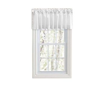 Classic Tailored Design Perma Press 3" Rod Pocket Tailored Valance 86"x15" White