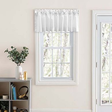 Classic Tailored Design Perma Press 3" Rod Pocket Tailored Valance 86"x15" White