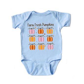 Farm Fresh Pumpkins Chart Baby Bodysuit