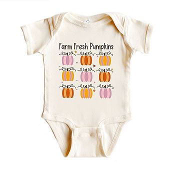 Farm Fresh Pumpkins Chart Baby Bodysuit