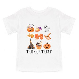 Trick Or Treat Chart Toddler Short Sleeve Graphic Tee