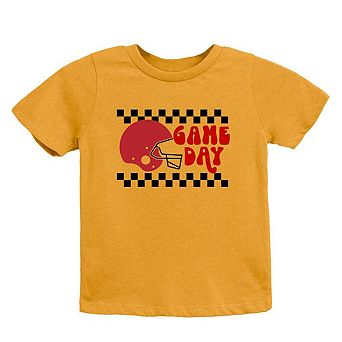 Checkered Game Day Youth Short Sleeve Graphic Tee