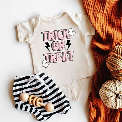 Trick Or Treat Lightning Bolt Baby Bodysuit