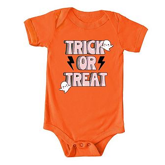 Trick Or Treat Lightning Bolt Baby Bodysuit