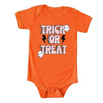 Trick Or Treat Lightning Bolt Baby Bodysuit