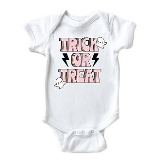 Trick Or Treat Lightning Bolt Baby Bodysuit