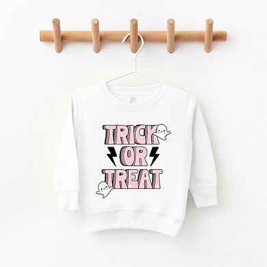 Trick Or Treat Lightning Bolt Toddler Graphic Sweatshirt