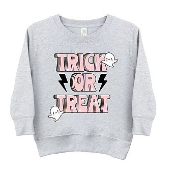 Trick Or Treat Lightning Bolt Toddler Graphic Sweatshirt