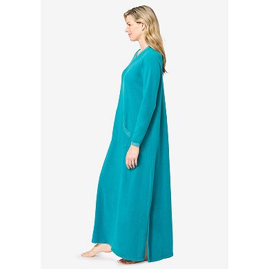 Dreams & Co. Plus Size Long Sherpa Lounger