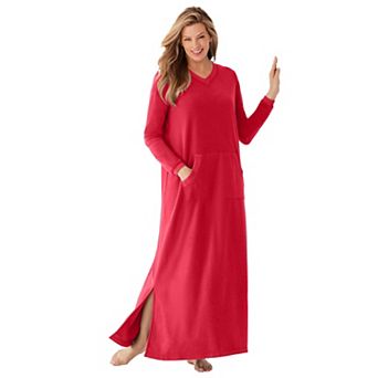Dreams & Co. Plus Size Long Sherpa Lounger