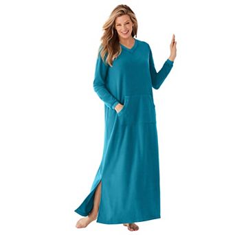 Dreams & Co. Plus Size Long Sherpa Lounger