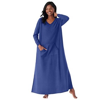 Dreams & Co. Plus Size Long Sherpa Lounger