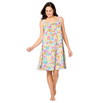 Dreams & Co. Plus Size Sleeveless Terry Lounger