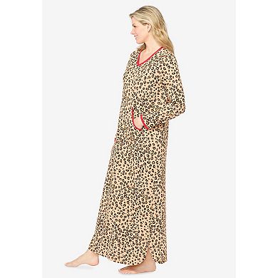 Dreams & Co. Plus Size Long Printed Sleep Shirt