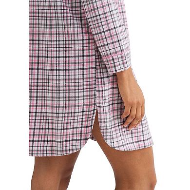 ellos Plus Size Flannel Sleep Shirt