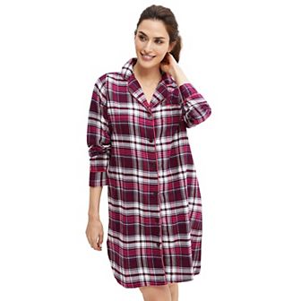 ellos Plus Size Flannel Sleep Shirt