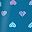 Deep Teal Hearts