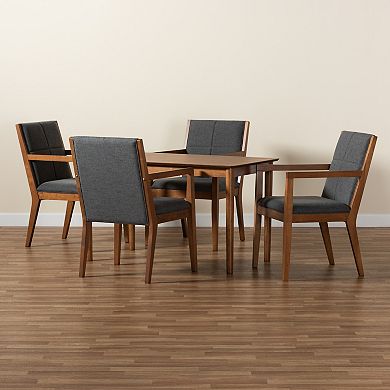 Baxton Studio Theresa 5-Piece Dining Set