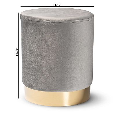 Baxton Studio Chaela Ottoman