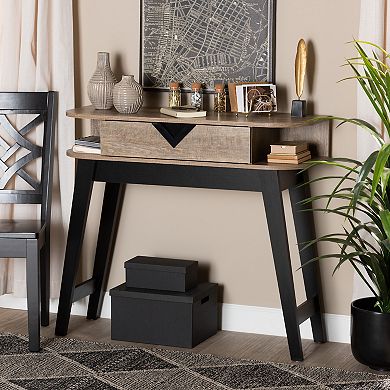 Baxton Studio Wales 1-Drawer Console Table